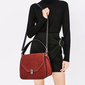 Red Suede Zara Bag